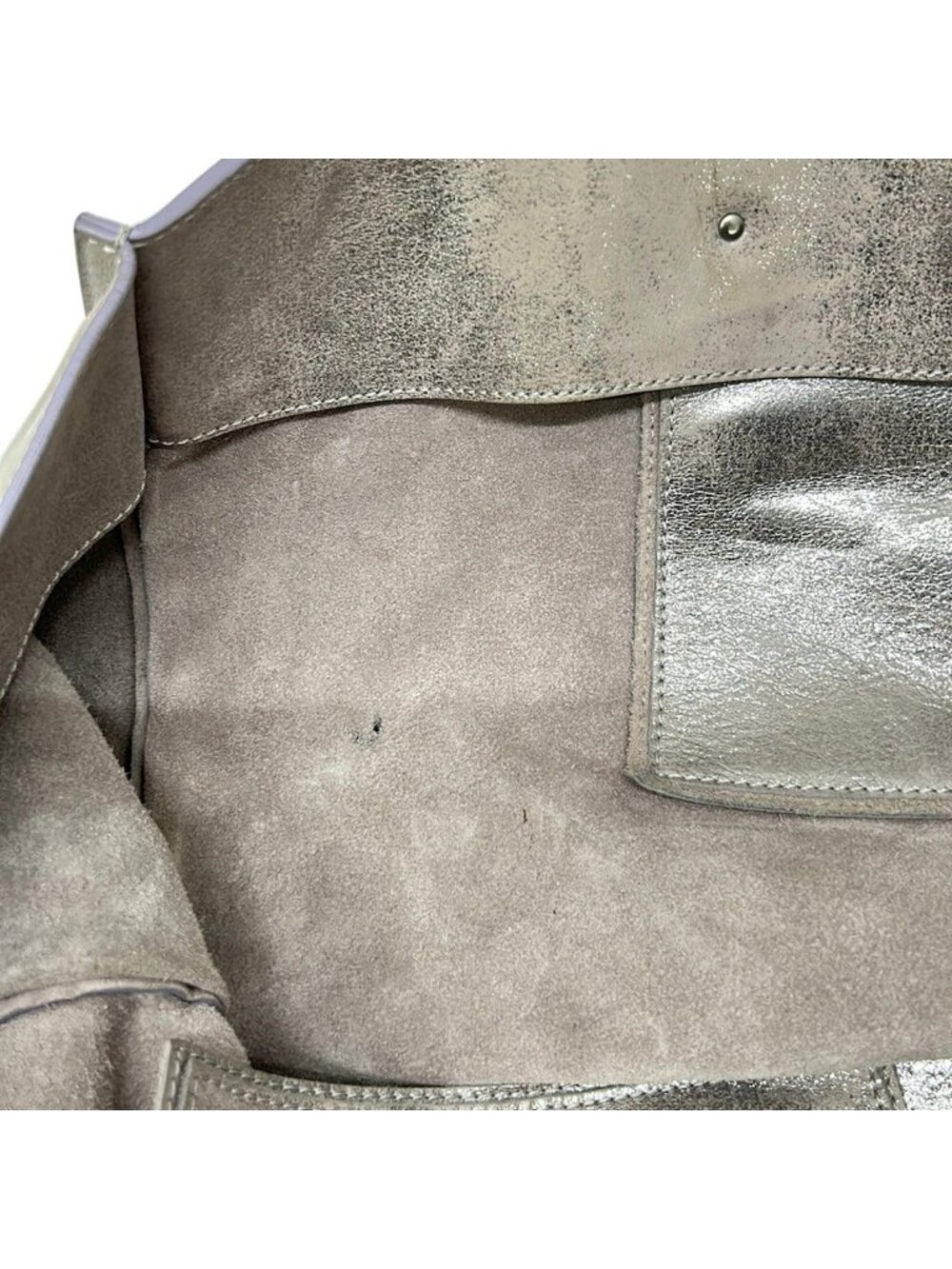 ★SOLD★ Balenciaga Tote the Paper Silver Leather - Picture 12 of 12